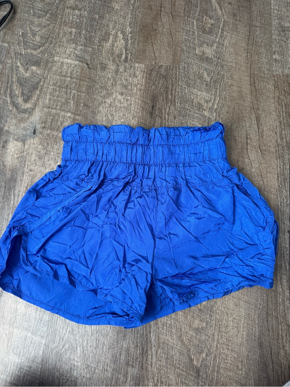 FP Movement by Free People Royal Blue Smocked Waist Athletic Shorts